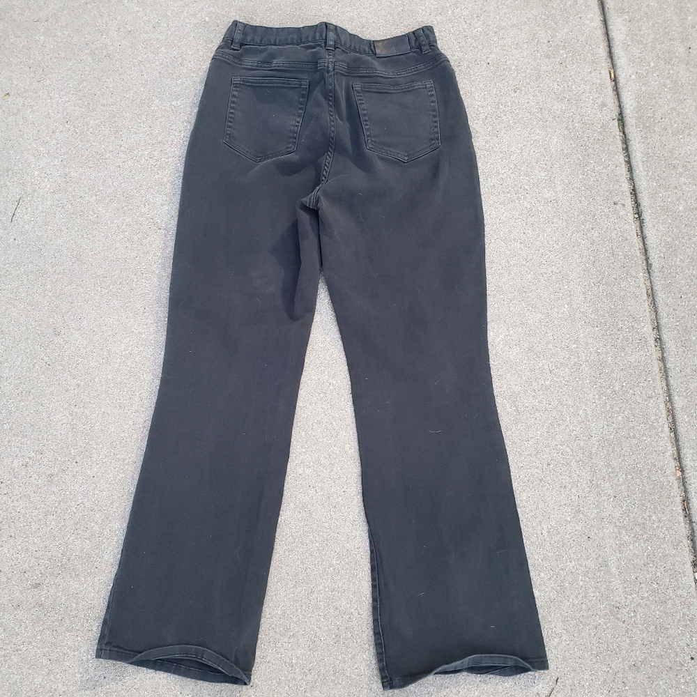Vtg Chaps black denim jeans sz 8 - Picture 2 of 8